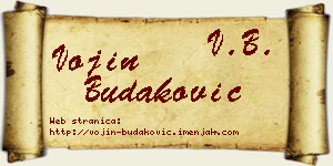 Vojin Budaković vizit kartica